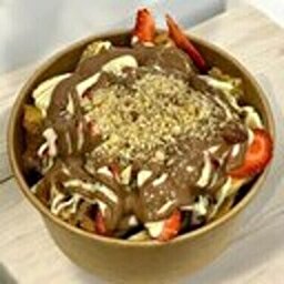 Double Çilekli Bowl Kova Waffle
